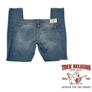 True Religion Skinny‎ Jeans Womens Size 32 Western Rodeo Casual Denim